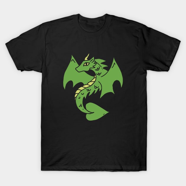 Green Dragon T-Shirt by bubbsnugg